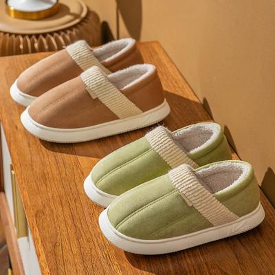 Модные зимние тапочки, мужская обувь, теплая плюшевая мужская обувь, обувь для пар, домашняя обувь, нескользящие зимние ботинки, женские ботинки на толстой платформе