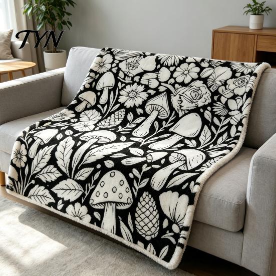 Gift for Creative Kids DIY Coloring Blanket with 24 Markers, Color Your Own Blanket, 59" x Soft Polyester Painting 45" Cozy Throw Sofa, Couch,