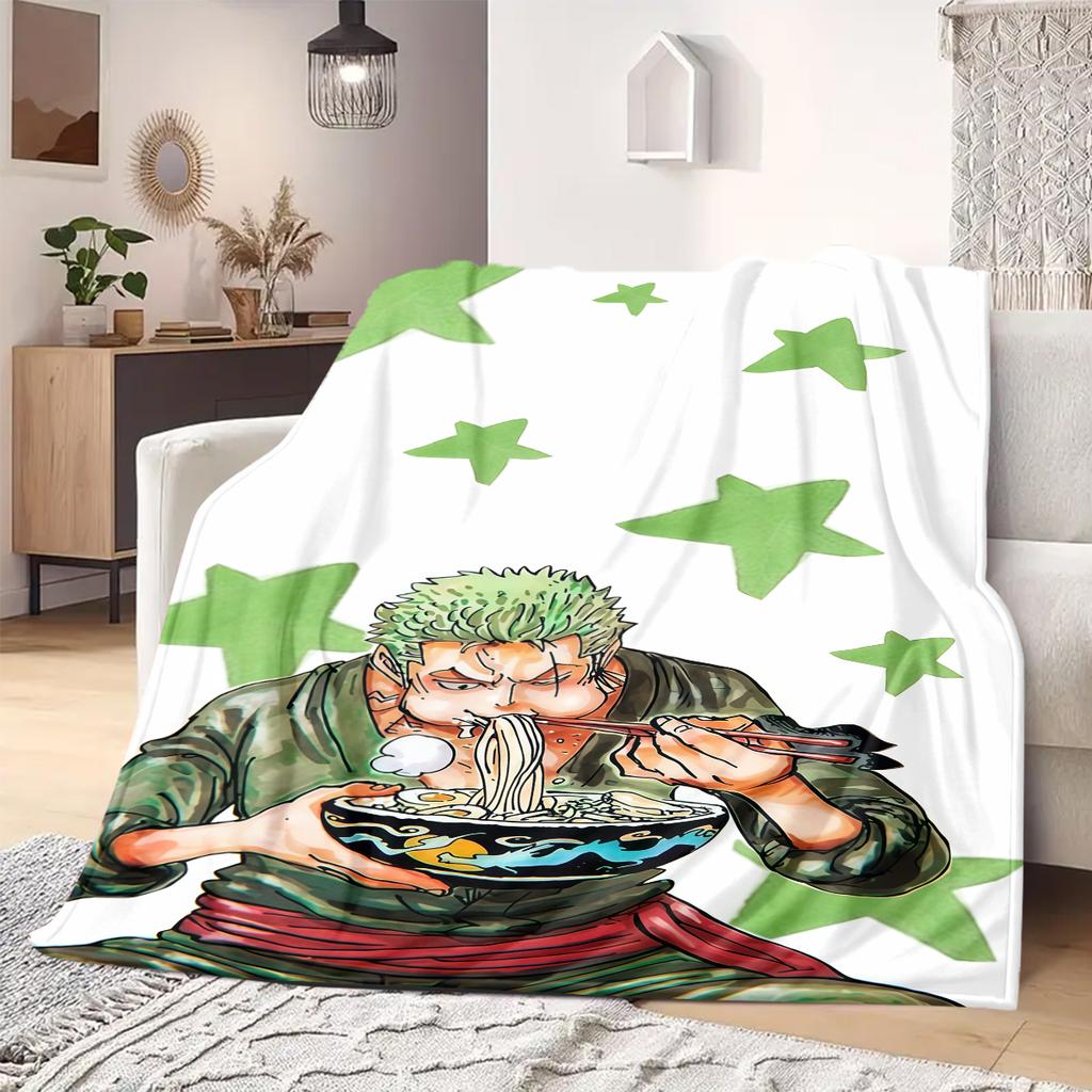 Roronoa Zoro Print Blanket Warm Comfortable Flannel Blanket Suitable for Bedrooms,Sofas, Beds,Chairs,Travel 127