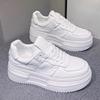 Thick Sole Increased Leather White Shoes Women's Spring New Student All-Matching Casual Sports Board Shoes