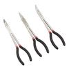 Amazon Basic Tool Set Pliers Set 3 Piece Long Black Reach, Silver,