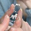 Золотые Преувеличенные Металлические Цветочные Кольца для Женщин Мужчин Хип-хоп Крутые Геометрические Разомкнутые Кольца Аксессуары на День Всех Святых