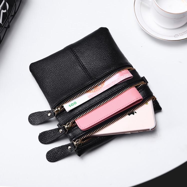 Women Real Cow Genuine Leather Bag Small Female Shoulder Bag Black Crossbody Bags For Women's Phone Wallet Coin PurseMa