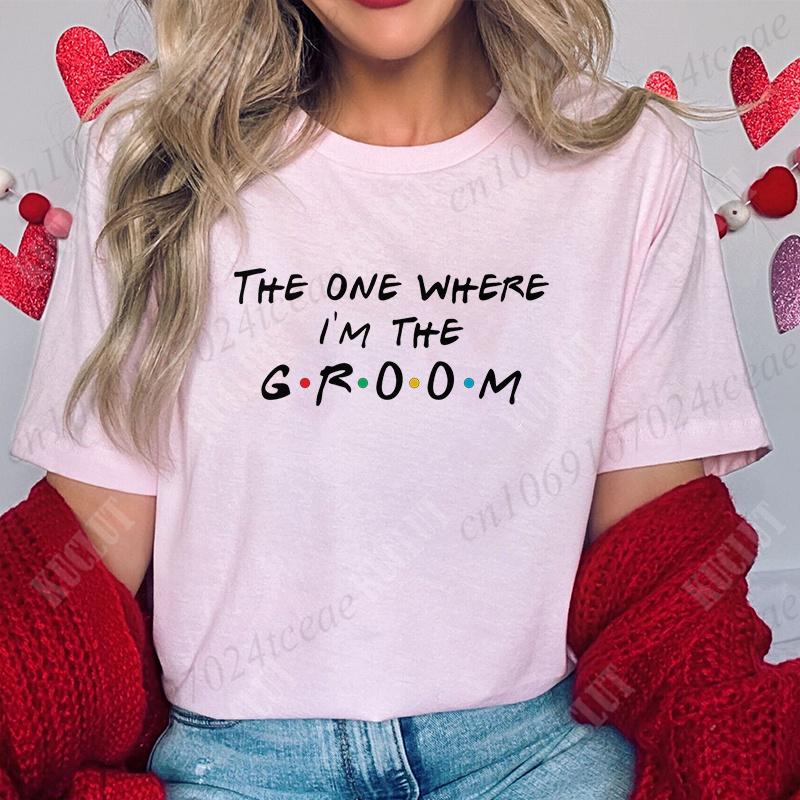 I The Birde Groom Tshirt Bachelorette Farewell Party Tee Team Bride Shirt Bridal Shower Wedding Tops EVJF Bridesmaid Blouses