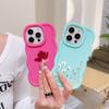 Чехлы для телефонов N93 Peony Macaron Wavy Edge для iPhone 16 Pro Max Samsung S24 Plus S23 Ultra A35 A55 A05s Xiaomi Redmi Note 13 Honor Противоударный чехол
