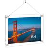 Рамка для фото BlueValley B4, Акриловая рамка, Рамка для сертификата, Фоторамка, Подставка, Тип для настенного крепления, Прозрачный, Настольное крепление и Подвесная S