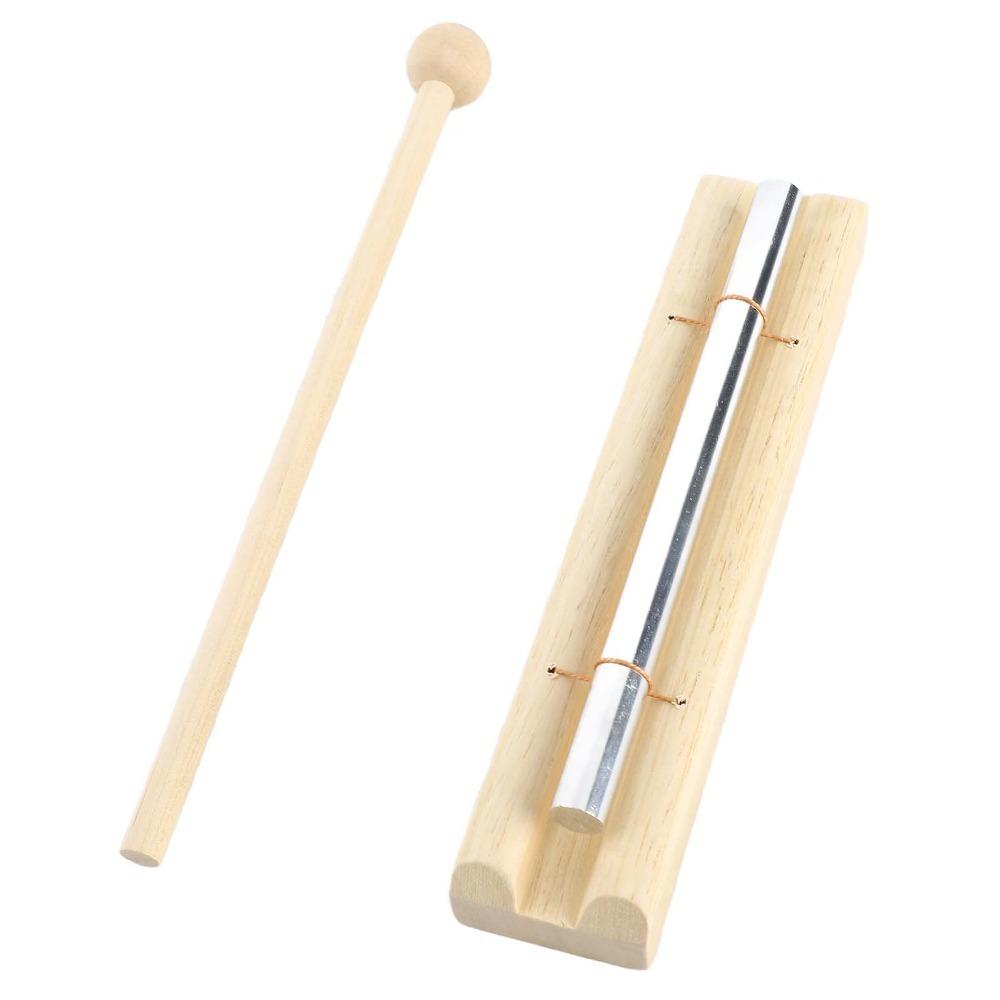 Wood Color Hand Chimes Bell With Mallet Classroom Chimes Premium Meditation Chimes  For Meditation