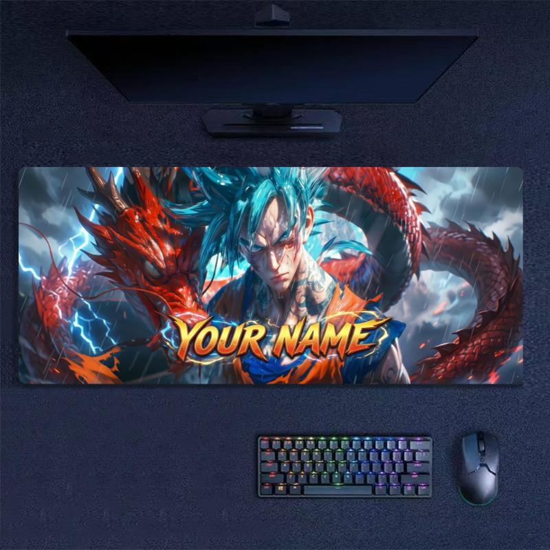 Dragon Ball Name Custom Name Large Size Mouse Pad Gaming Table Cushion Nonslip Laptop Tablet Big XXL Mat Mini PC Playmat With Lock edge
