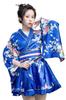 Кимоно платье цельное косплей мини длина японская одежда один размер подходит большинству [Lady Lazy] (синий)