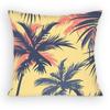 Summer Refreshing Coconut Palm Tree Beach Pillow Case Antidustmite Pillowcase Invisible zipper silky Sofa cover for bedroom
