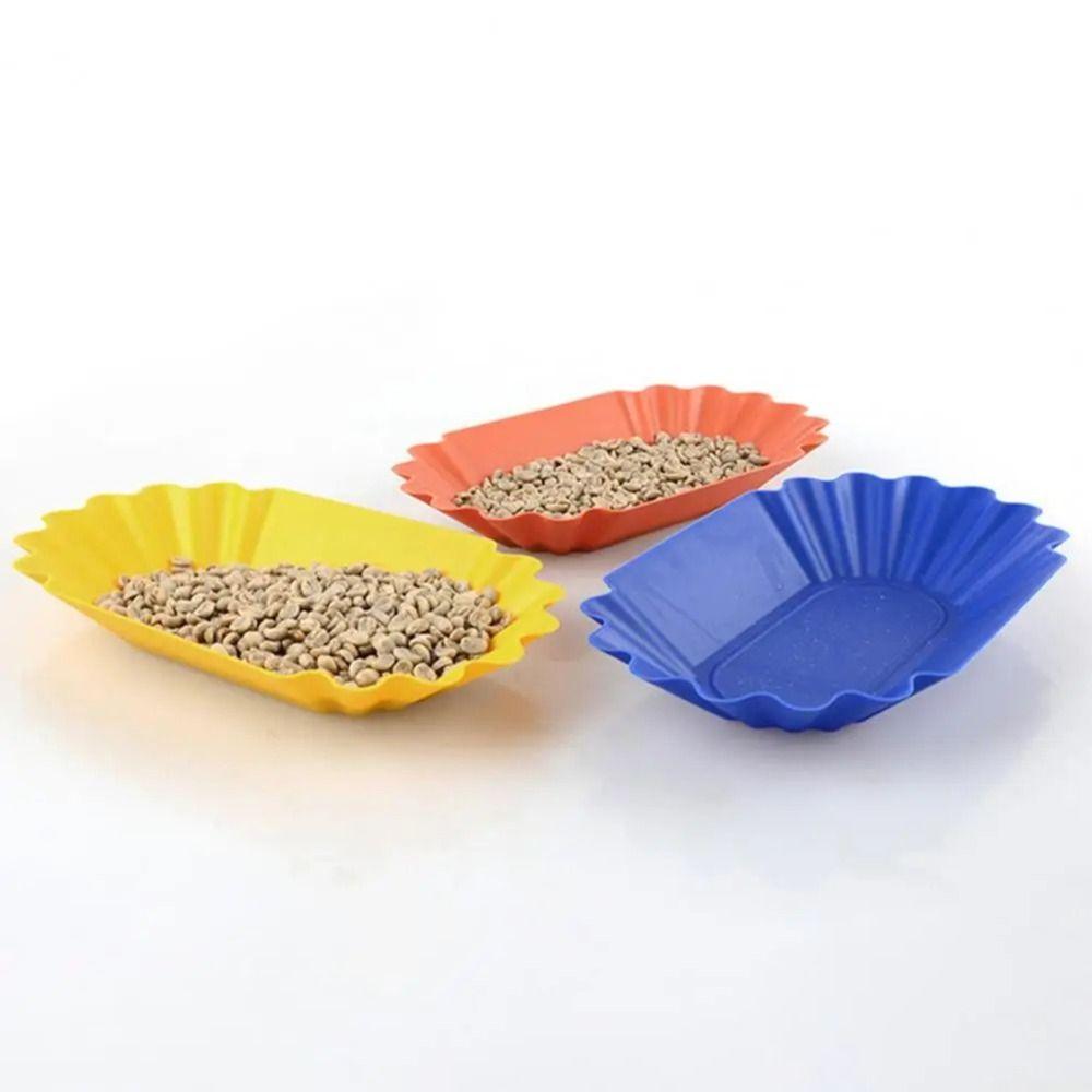 22.3x13x3.5cm Coffee Bean Tray Oval Snack Serving Tray Sample Display Tray Coffee Beans Display