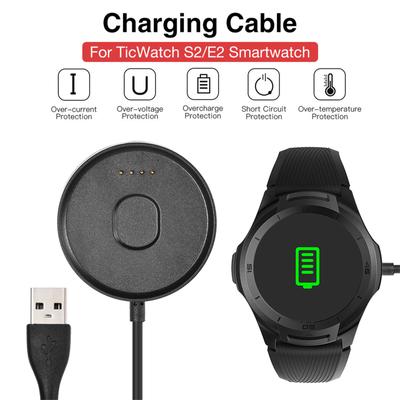 100см Портативное USB Быстрое Зарядное Устройство База Зарядки для Ticwatch E2/S2 Смарт-часы Браслет Зарядная Док-станция Кабель