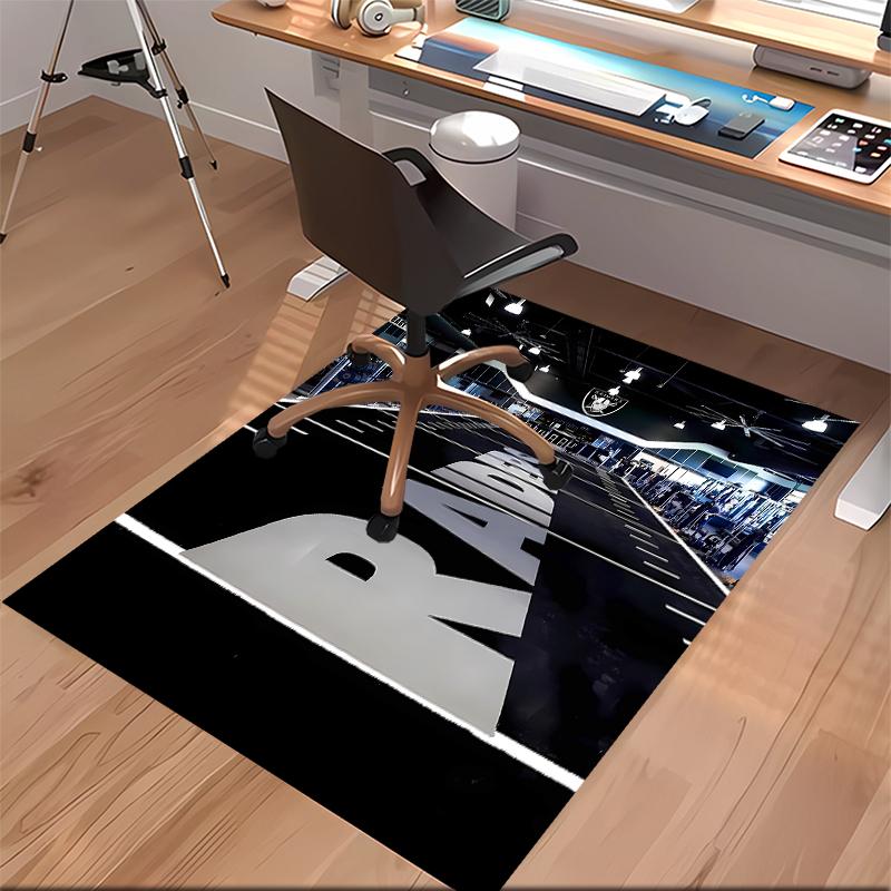 Las Vegas Raiders Printed Absorbent Washable Carpet, Non-Slip Bathroom Mats, Kitchen Rugs, Yoga Mat,Living Room Entrance, Camping Picnic Rugs