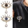Hollow Out Luxury Badge Pin Decoration Banquet Clothes Pin Fashion Rhinestone Eye Brooches  Party