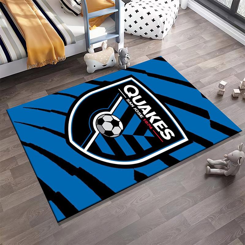 "San Jose Soccer Team Logo Rug 1974" Non-slip rug suitable for living room and bedroom sofas.