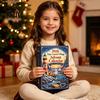 Holiday Room Decor Tiny Coastal Village Advent Calendar, 24 Day Christmas Countdown Fun Surprise Game Decoration, Acrylic Ornament for Kids
