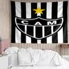 Black And White Stripes With Star Printed Printed Tapestry, for Bedroom,Livingroom, dormitory, Large Wall Decor, Fabric Decor Fan Birthday Gifts