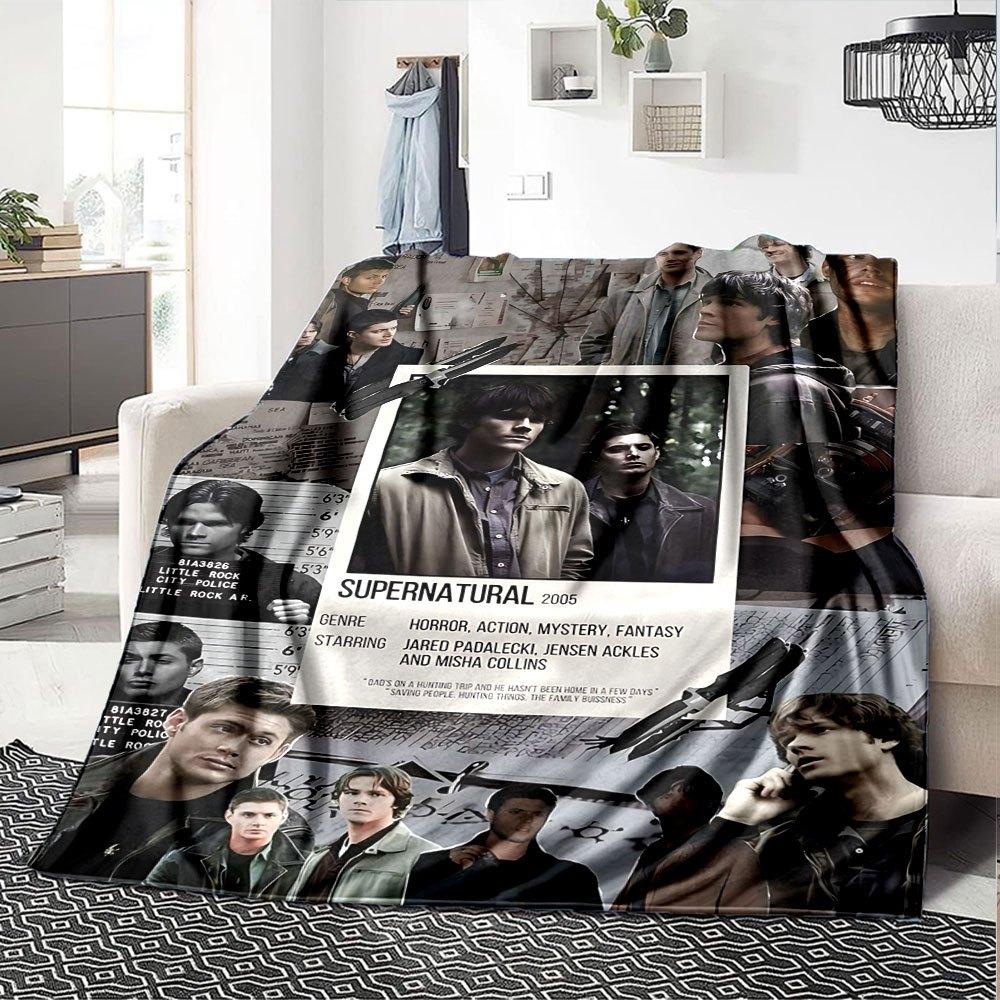 1 шт. Плед «Сверхъестественное 22», мягкий, теплый, для дома, офиса, путешествий, всесезонное, уютное постельное белье, подарок, уютный офисный аксессуар