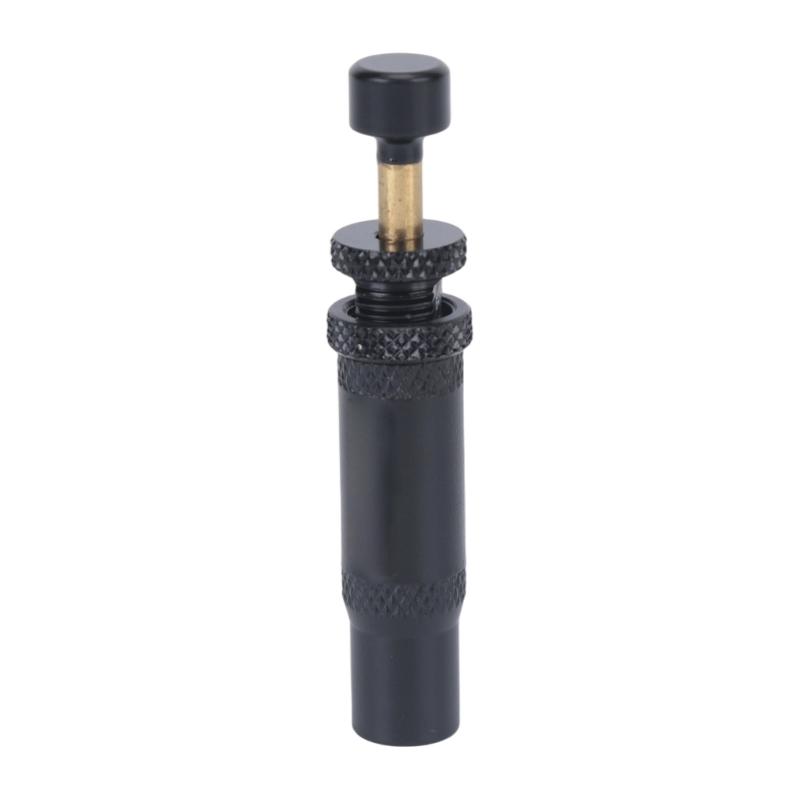 Two-Unit Tire Deflator Set for Tire Pressure Adjustment, 4 Stainless Steel Mechanical Air Release Devices with Stem Covers, Carry Pouch and Retail Box