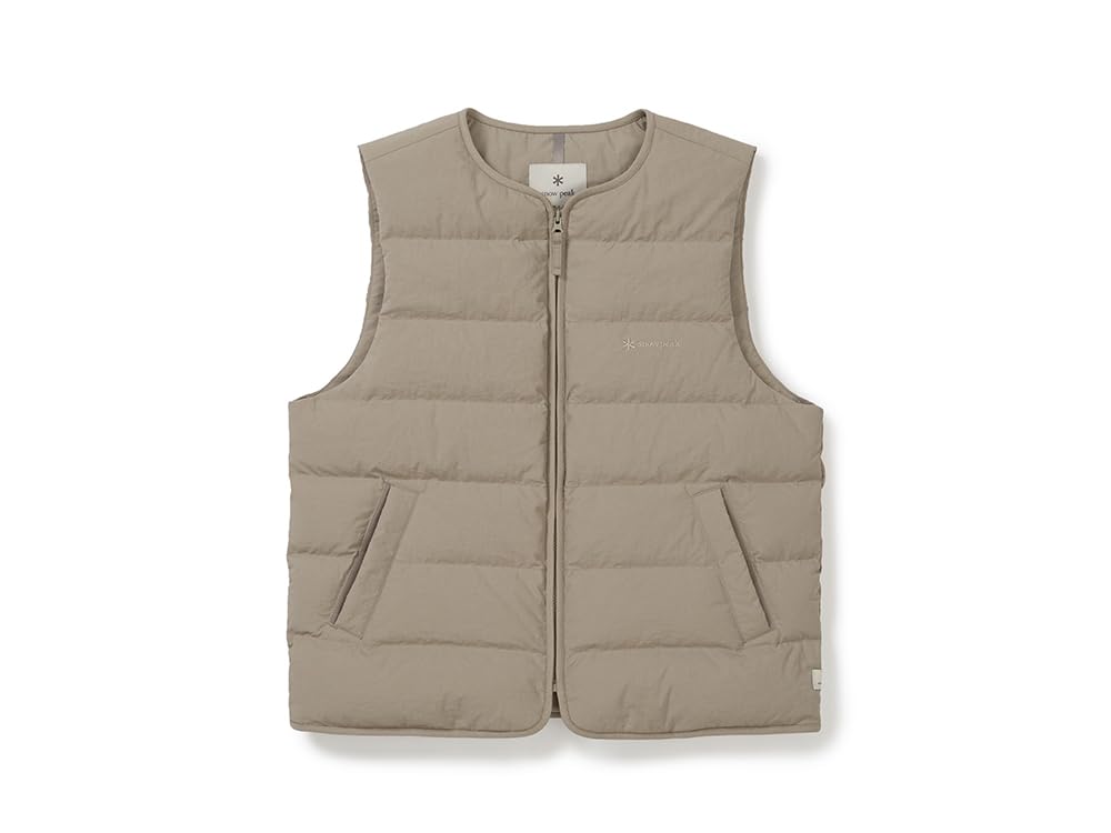 Snow Peak Land Lightweight Down Vest Tan Size Women's GS-S25WWGDV61 (Women's Vest, Grey, M)