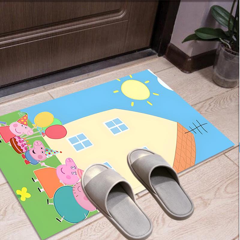 Peppa Pig Pattern Rug, Indoor/Outdoor Mat, for Picnic, Gameroom, Bedroom, Office, Living Room, Home Decor Carpet, Birthday Gift
