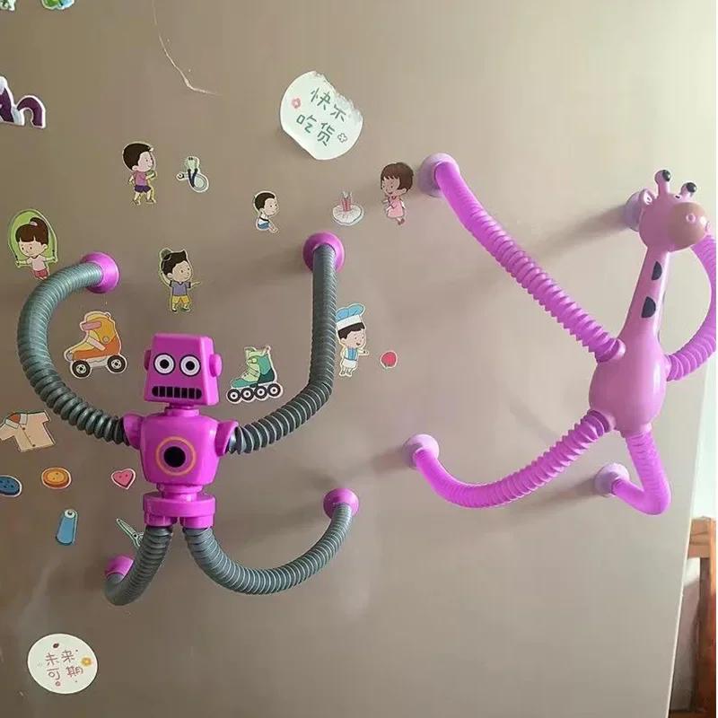 Детские игрушки на присоске, поп-трубки, снятие стресса, телескопический жираф, ручные игрушки, сенсорные сильфоны, игрушки, антистрессовая игрушка-сжиматель