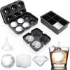 1pc Ice Cube Trays Silicone Ice Cube Molds for Freezer with Lid Reusable Whiskey Ice Mold Ball Diamond Ice Mold Fun Ice Mold
