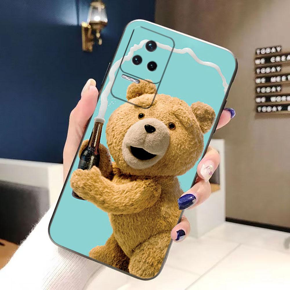 Милый Чехол-Телефон с Плюшевыми Мишками Для Redmi K60 K40 Gaming K30 13C 12C 12 10 10C 9T 9C 9A 9 8 7 6 A1 A2 Силиконовый Чехол Funda Обложка