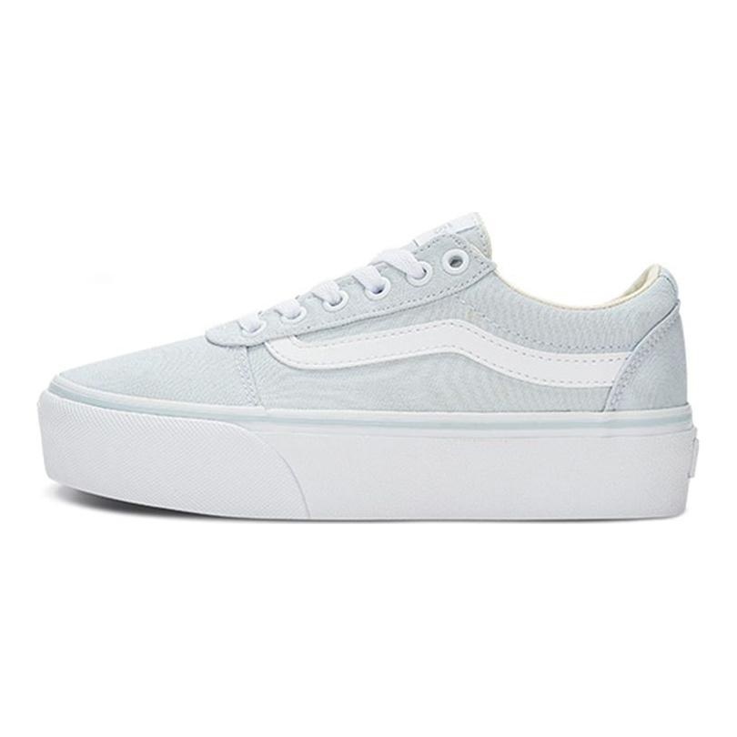 Vans Уорд Нескользящие Прочные Легкие Низкие Кеды Женские кроссовки Синий Белый VN0A3TLCBGW