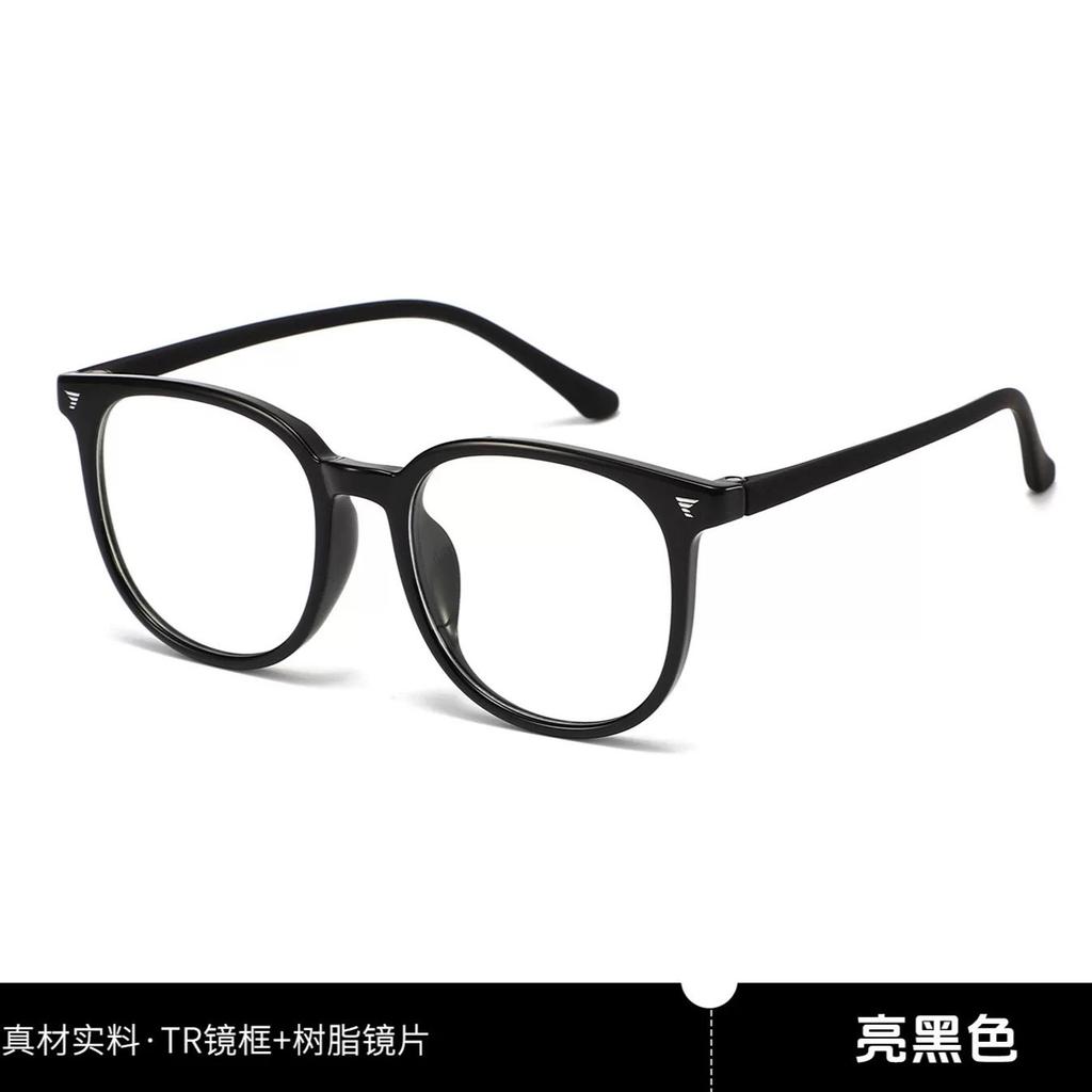 TR brown large frame glasses myopia women can match degree square face anti-blue light glasses frame glasses women's myopia