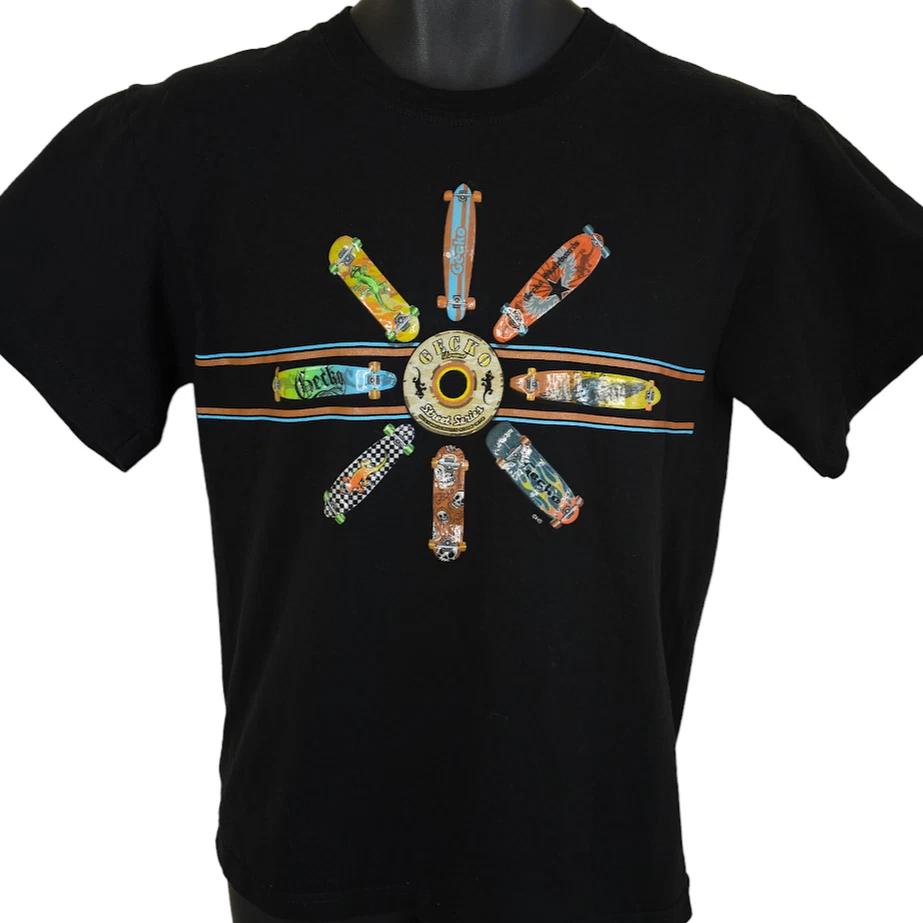 Vintage Gecko Hawaii 100% Cotton T-shirt Mens Tees Top Mens Size Small 90s Y2K Skater Skateboard Longboard