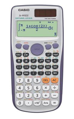 Casio Научный калькулятор Математика Натуральный Дисплей 572 Функции 10 Цифр Серебряный fx-995ES-N