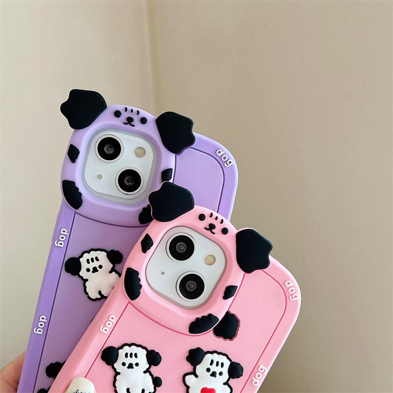 Чехол для телефона iPhone с кавайной мультяшной собакой для Iphone 11 12 13 14 Pro Max, универсальный чехол для телефона с защитой от падения