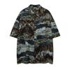 Абстрактная камуфляжная рубашка с короткими рукавами и цветочным принтом для мужчин, летняя уличная мода, ленивый стиль, повседневная рубашка со свободным воротником, кардиган