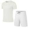 Mens Lightweight Breathable Mesh 2-Piece Sport Set Short Sleeve T-Shirt Shorts Workout Gym Running Casual