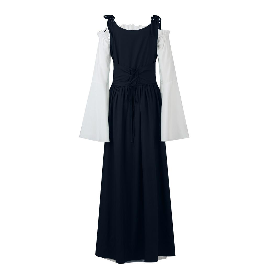 Женское однотонное платье с квадратным воротником и талией, двухсекционное платье Cos