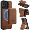Съемный Магнитный Чехол-Книжка 2 в 1 из Кожи для iPhone17 16 15 14 13 12 11 Pro XS Max Air Plus SE с Карманчиком для Карт
