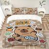 3pcs Capybara Bedding Set. Soft and Comfortable with No Core Included (1x Duvet Cover + 2x Pillow Covers) yy251009260