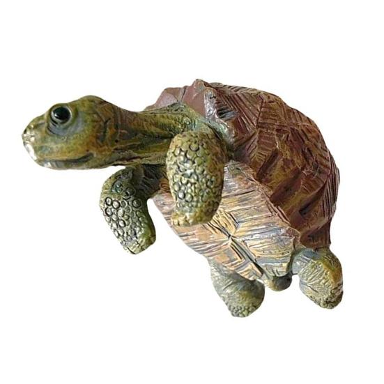 Tortoise Figurine Resin Turtle Statue Flower Pot Hanger Planter Edge Decor Mini Tortoise Sculpture for Vase Fish Tank