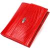 Medium Textured Wallet for Women Made of Genuine Leather CANPELLINI 21819 Red