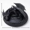 Gothic Dragon Guardian Catchall Dish 3D Printing Dragon Shaped Trinket Bowl  Home Decor
