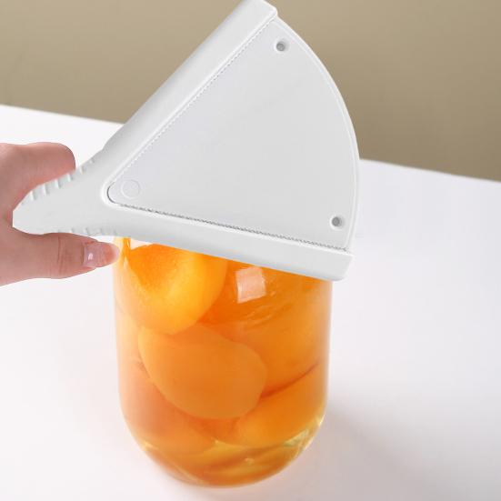 Открывалка для бутылок Удлиненная Эргономичная ручка Текстурированная рукоятка Регулируемая V-образная открывалка для банок Сила поворота Сниматель крышек с банок Кухонный аксессуар