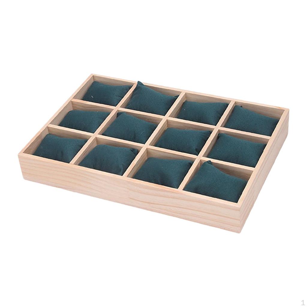 Коробка для часов и украшений, держатель для браслетов, мужская, 12 слотов, контейнер, многофункциональная, с подушкой, портативная