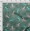 oneOone Ткань Cotton Flex Dark Teal Green, морская тема, проекты для декора, напечатанная по ярдам, 40 дюймов