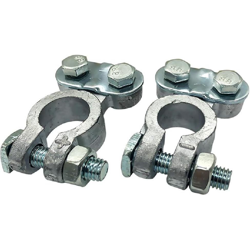 Ampper 3/8"-16 Lead Side Post Battery Terminal Connectors, Standard Battery Terminals Side Post Battery Cable Ends Compatible With GM Post (1 Pair)
