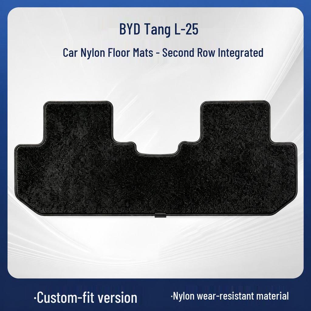 Черные велюровые напольные коврики из нейлона для модели BYD Tang L-25