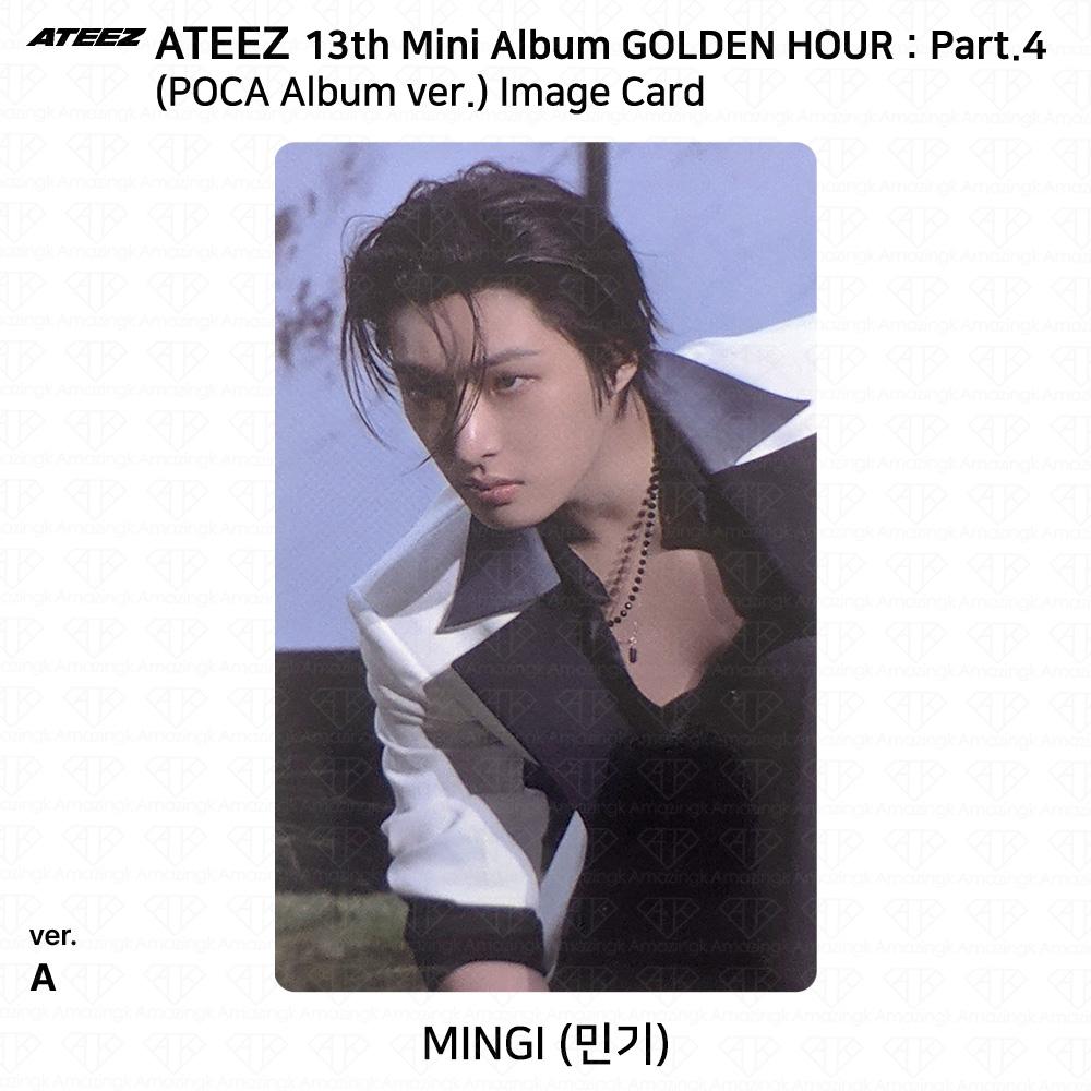 ATEEZ 13-й мини-альбом Golden Hour Часть 4 POCA Альбом версия. Фотокарта