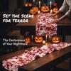 Bloody Halloween Decorative  Tablecloth Handprint Table Cover Scary Placemat  Halloween Party