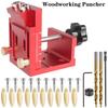 15° Inclined Holes with Drill Guide Wooden Plugs and Screws Two Hole Wood Jig System Kit Pocket Hole Jig
