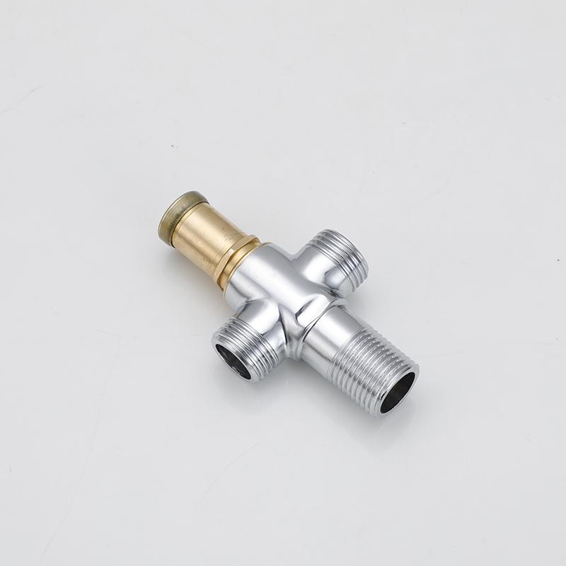 3 Way Home Office Key Angle Valve Faucet 1/2 90 Degree Lock Anti-theft Copper Angle Valve Taps Modern Design 3-Year Warranty